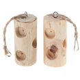 thumbnail image 2 of 2 Pcs Juguete Cotorra Cockatiel Complimentos Mascota Color Brillante Ecológico Duradero Yinane Hamster Mouse Swing Hamock, 2 of 8