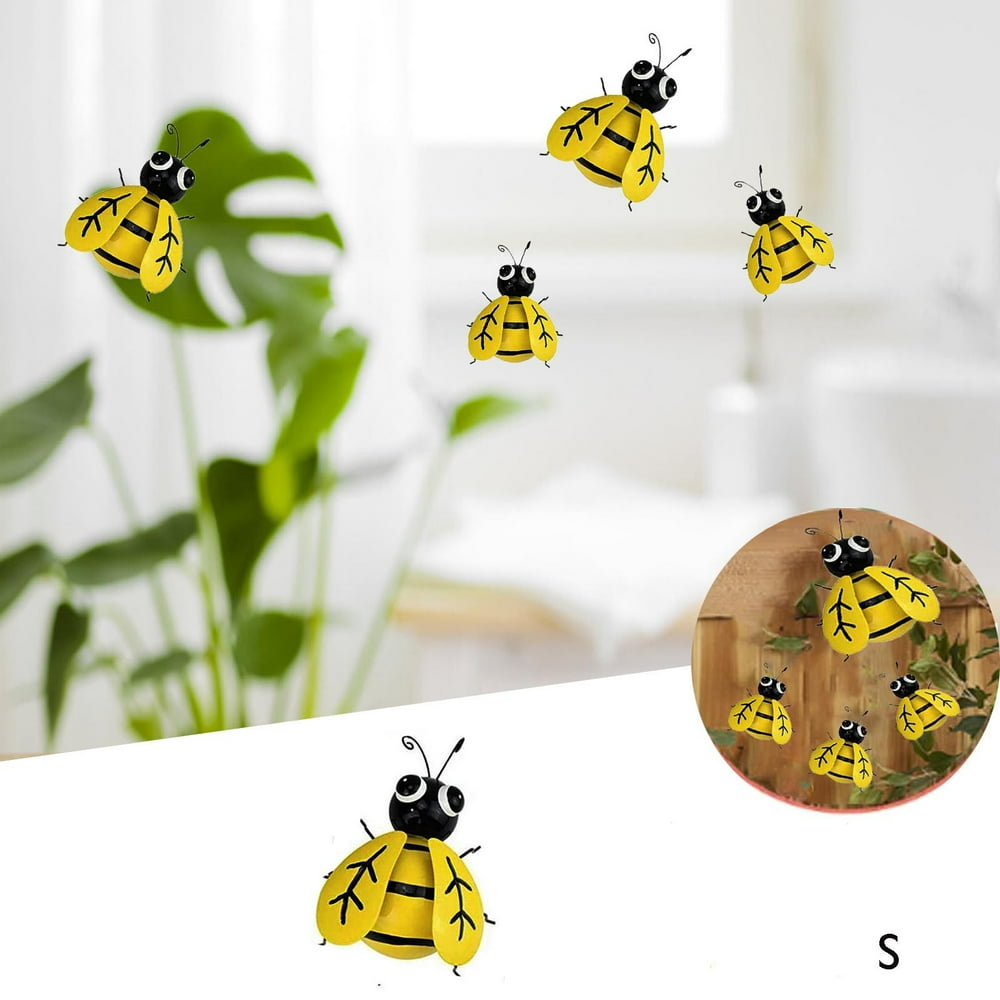 Home decorations Collection Decorative Metal Bumble Bee Garden Accents