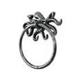 thumbnail image 2 of Hampton Nautical Rustic Silver Cast Iron Octopus Towel Holder 6" ‚Äì Sea Decoration Home ‚Äì Beach L, 2 of 2