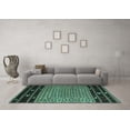thumbnail image 3 of Ahgly Company Indoor Rectangle Southwestern Turquoise Blue Country Area Rugs, 8' x 10', 3 of 4