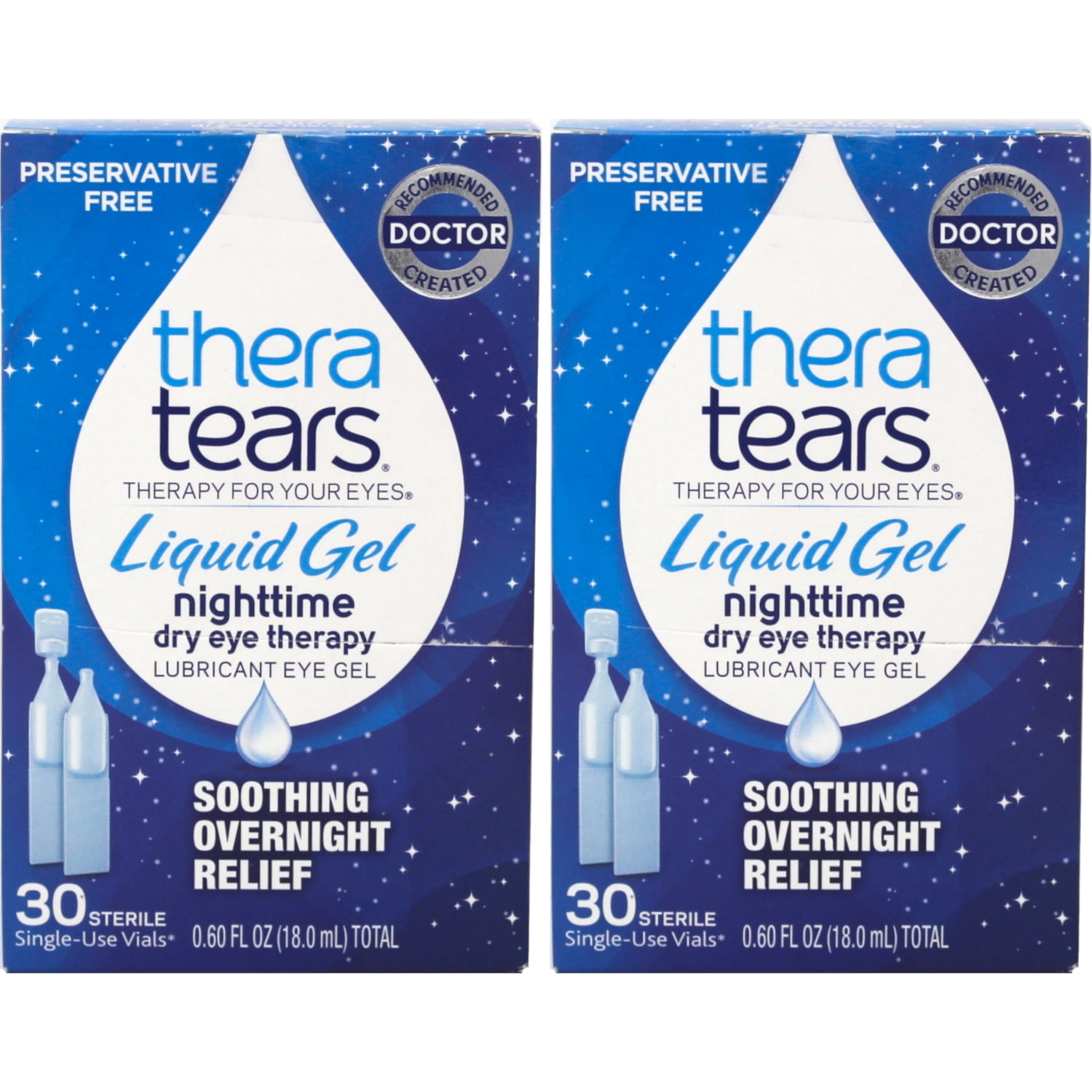 2 Pack - TheraTears Liquid Gel Single-Use Containers 30 Each
