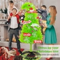 thumbnail image 4 of WETRBWEH 6FT Christmas Tree, Whimsical Artificial Christmas Trees, Top Curved Lime Green Xmas Tree with Tree Skirt for Christmas Decorations, 4 of 8