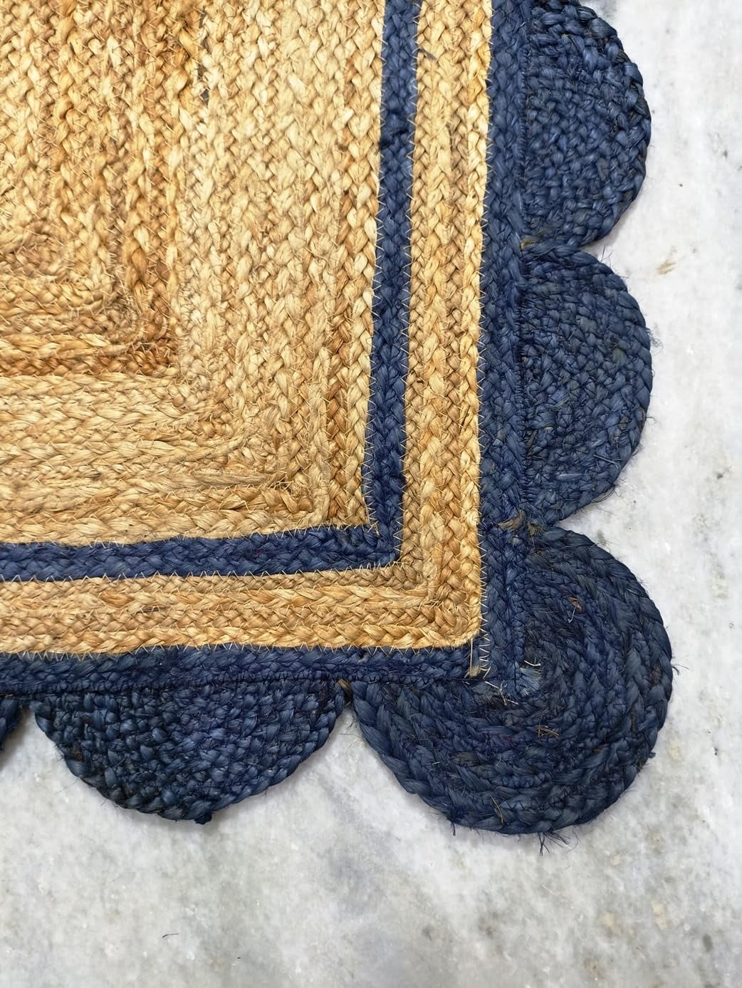100% Natural Jute Rug – Sustainable, Handcrafted Rug for a Greener Home Size - 4 x 5 Feet (120 cm x 150 cm)