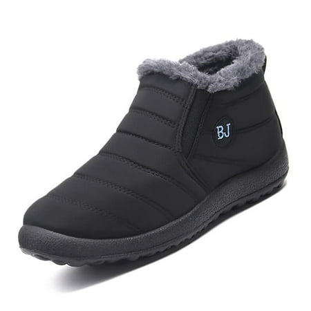 

Byte Legend Women s Plus Size Casual Fleece Warm Comfortable Soft Flat Cotton Shoes