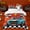 Blue Red, variant on Erosebridal Vintage Green Racing Car Twin Bedding For Boys,Cartoon Orange Flames Duvet Cover Set For Kids Teens,Breathable Home Decor,2pcs,No Comforter