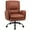 Brown, variant on Brown Ergonomic Executive Office Chair, Thickened Cushion Wide Seat, 90-135°Reclining PU Leather Computer Chair