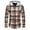 Khaki, variant on DDAPJ pyju Men's Flannel Hoodie Jacket Clearance Sale,Slim Fit Stretch Plaid Shirt Jackets Long Sleeve Drawstring Shacket Jacket Casual Button Down Outwear Tops