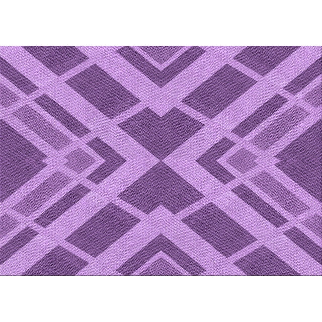 Ahgly Tapis Rectangulaire Lavable en Machine Intérieur Transitionnel Violet Violet, 6 Pieds x 9 Pieds