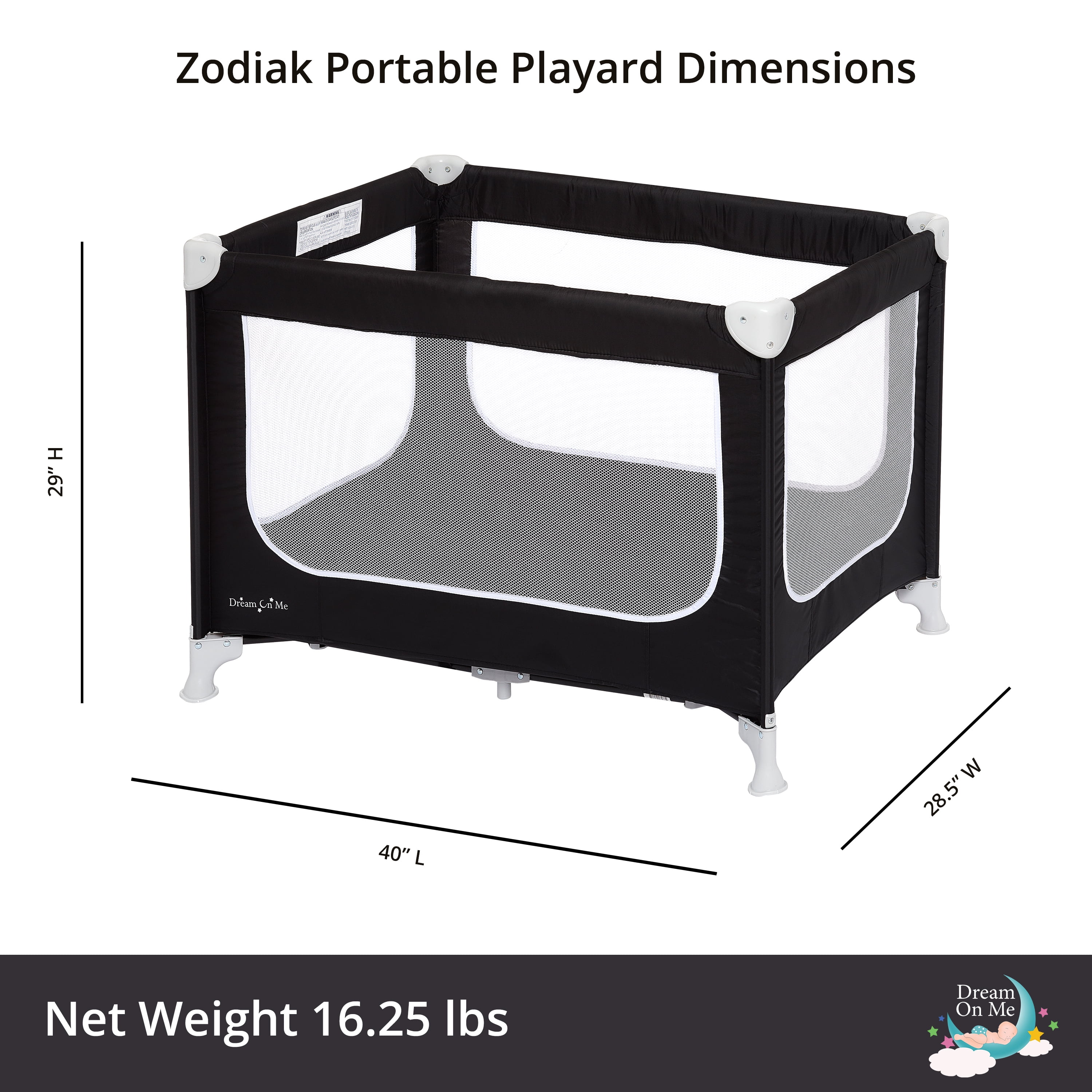 dream on me zodiak portable playard