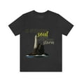 thumbnail image 2 of Motivational Unisex Jersey Short Sleeve Tee | A Strong Soul Shines After Every Storm | Motivational Tee | Graphic Tee, 2 of 10