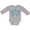 AC-Heather Grey, variant on Inktastic My Pawpaw Loves Me with Flowers and Hearts Boys or Girls Long Sleeve Baby Bodysuit