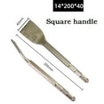 thumbnail image 1 of 1Pc Chisel Bits Square/Round Handle Shank for Electric Hammer 45# Carbon Steel, 1 of 9