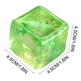 thumbnail image 3 of TOYOUME Glitter Ice Cube Squishy, Green, 3 of 7