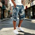 thumbnail image 2 of Mens Athletic Shorts Straight Leg Shorts with Printed Loose Fit Shorts, 2 of 5