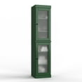 thumbnail image 3 of 100% Solid Wood 16.5" Bathroom Cabinet with Frosted Glass Doors and Adjustable Shelves, 3 of 5