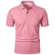 thumbnail image 4 of pstuiky camisetas de hombre, Camiseta informal de manga corta con cuello redondo y solapa de color liso para hombre camisas casuales para hombre m, 4 of 4