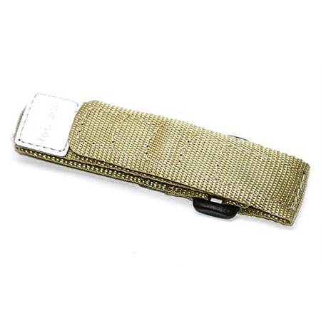 16-20mm Tan Nylon Hook & Loop One Piece Watch Band Strap Fits Ironman