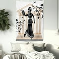 thumbnail image 3 of Toga Party Tapestry, Greek Woman with Amphora Temple and Olive Branches Culture Folk Pattern, Wall Hanging for Bedroom Living Room Dorm Decor, 60W X 80L Inches, Sand Brown Black, by Ambesonne, 3 of 5