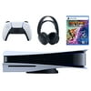 Sony Playstation 5 Disc Version Console with Black PULSE 3D Wireless Gaming Headset and Ratchet & Clank: Rift Apart