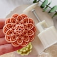 thumbnail image 6 of 4Pcs/Set 75g Lotus Mooncake Mold Ten-petal Lotus Chinese Tradition Home DIY Festival Pastry Decoration Tools Kitchen Baking Mold, 6 of 6