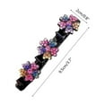 thumbnail image 5 of Pompotops Sparkling Crystal Stone Braided Hair Clips for Women Girls Colorful Rhinestone Chopped Hairpin Duckbill Clip Hair Accessories, 5 of 6