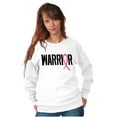 thumbnail image 3 of Warrior Breast Cancer Awareness BCA Women Plus Size Crewneck Sweatshirt Brisco Brands 2X, 3 of 5