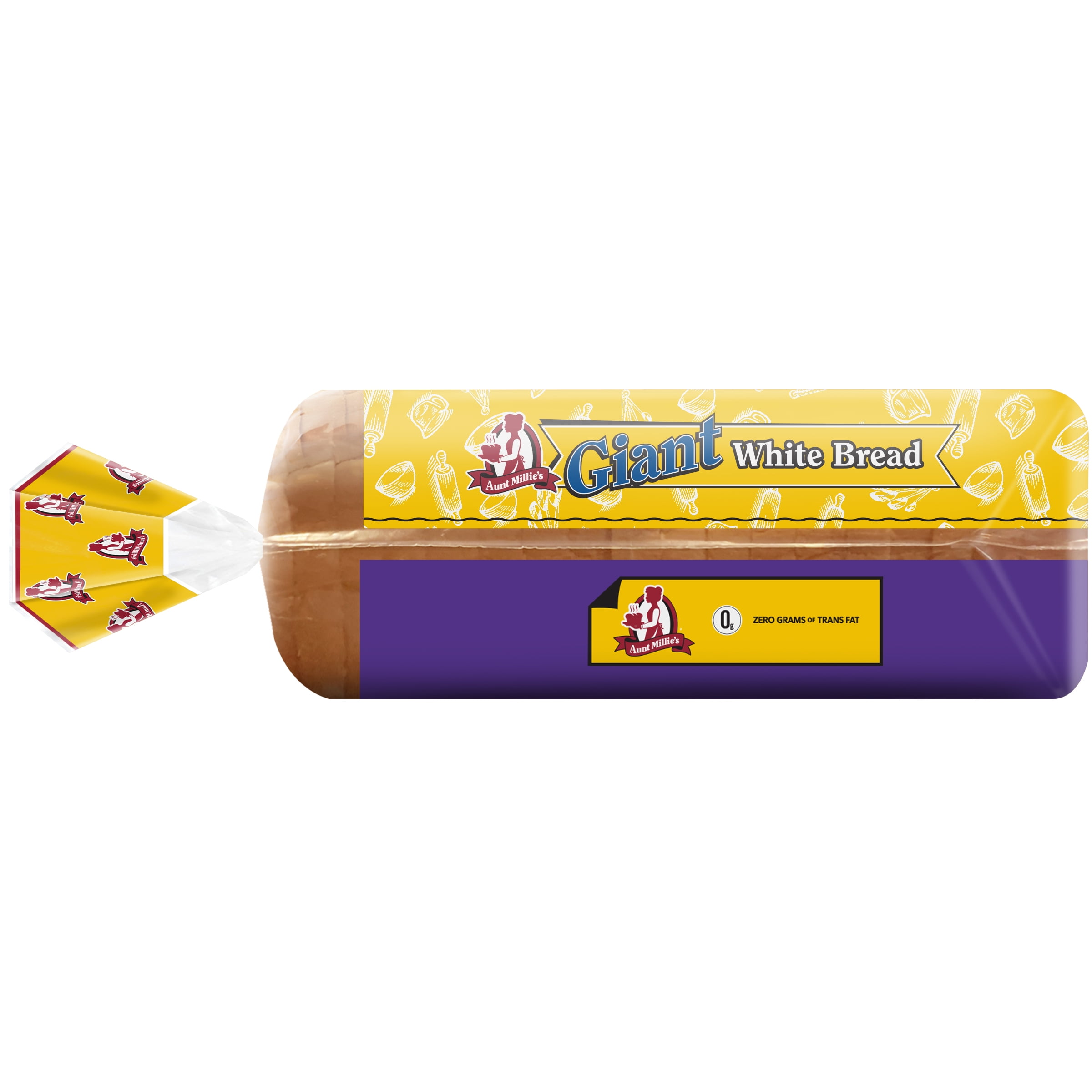 Aunt Millie's Deluxe Giant White Bread Loaf, 22 oz