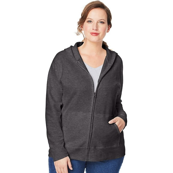 Just My Size ComfortSoft EcoSmart Fleece Full-Zip Women's Hoodie - OJ105