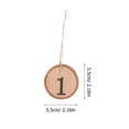 thumbnail image 2 of FELTECHELECTR 10 piezas 1-10 números de mesa rústicos para árbol de boda, decoración colgante para centro de mesa, manualidades, decoración de pared, proyectos de bricolaje para bodas., 2 of 6