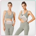 thumbnail image 2 of HAHDAXIA HVJCEZ Sacs Banane pour Femmes Hommes, Sac de Taille Mode Mini Bandoulière Ajustable pour Course, Randonnée et Voyage, a_Khaki, Petit, 2 of 6