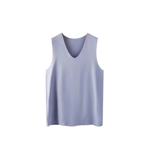 Minnieouse Ropa interior sin mangas para hombre, chaleco deportivo ajustado a la moda para hombre, cómodo para la piel, muchos colores, Fitness debajo de Camisetas Gris claro XL 115-125 Libras Minnieouse AP013342-05