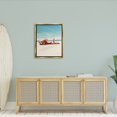 thumbnail image 4 of Stupell Industries Beach Babe Lounging Coastal Ocean Shoreline Graphic Art Metallic Gold Floating Framed Canvas Print Wall Art, Design by Amelia Noyes, 4 of 5