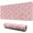 Pink Cow Heart, variant on Long Mouse Pads for Desk,Pink Cow Heart Pattern Desk Mats on Top Of Desks, Desk Mouse Pad Extra Large with 3mm Non-Slip Base and Stitched Edge for Gaming,Office,Work,Home 31.5"x11.8"