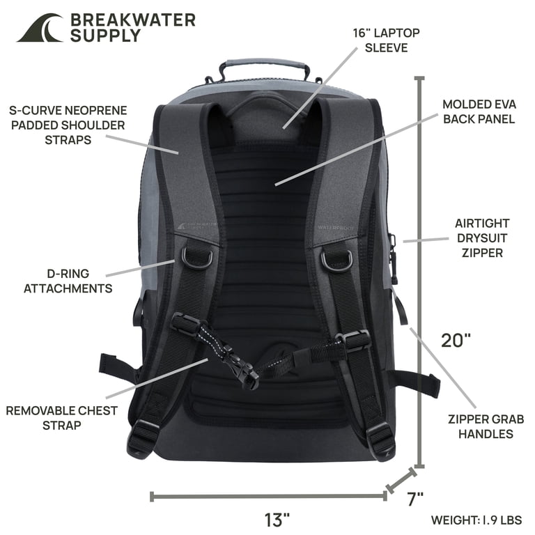 Breakwater Supply Explorer Waterproof Backpack with 16  display picture 3