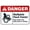 Warning Sign 1, variant on NO SWIMMING - STRONG FLOWING CURRENT Sign - 8"x12" General Safety Metal Tin Sign, Pool, Lake, Water Safety, Current Alert