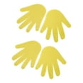 thumbnail image 4 of 2 pares de marcadores de forma de mano, antideslizantes, para la palma de la mano, para entrenamiento de coordinación infantil, hojas de huellas de manos amarillas, 4 of 14
