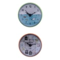 thumbnail image 1 of 1 juego de reloj de baño resistente al agua, mini reloj de pared para cocina o baño, decoración para el hogar. Naranja3 Verde5, 1 of 9