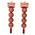thumbnail image 2 of GUOOL Couplets de Printemps du Nouvel An Chinois en Non-Tissé Flexibles Couleur Rouge C, 2 of 9