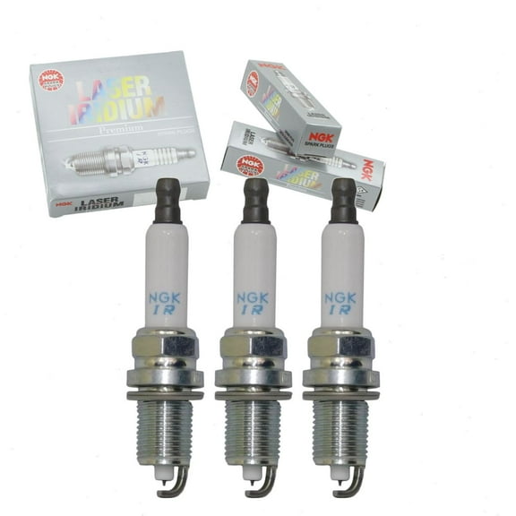 3 pc NGK Laser Iridium Spark Plugs compatible with Ford Escape 1.5L L3 2020-2021