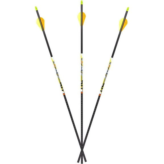 Carbon Express D-Stroyer SD 400 Spine, 6-Pack of Fletched Arrows, Available in 350 & 400 Spine