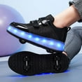 thumbnail image 6 of Kids LED Roller Skate Shoes with Wheel Light up Roller Shoes Kids Skates Sneakers Gift for Girls Boys Children, 6 of 18