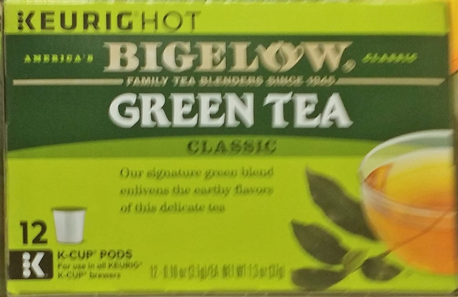 Bigelow Tea KCups (Green Tea, 12 Count (Pack of 1))