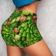 thumbnail image 5 of Yiaed Cactus And Succulents Print Women's Athletic Shorts Running Shorts Sporty Short High Waisted Elastic Workout Shorts for Yoga Gym Running & Sports -Small, 5 of 8