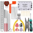 thumbnail image 4 of Wosthever Kit de herramientas de mantenimiento de reparación de guitarra TureClos con bolsa de transporte, llave de regla de cuerda de cuidado Accesorios para instrumentos musicales, 4 of 6