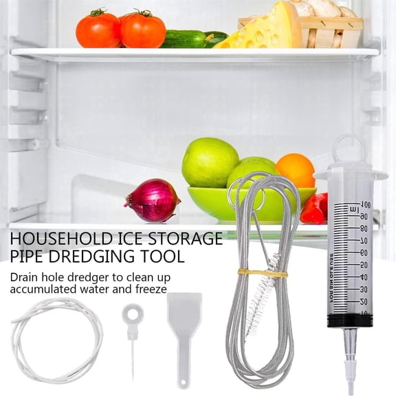 Refrigerator Kit for Efficient Defrosting and Drain Pipe Cleaning