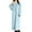 Light Blue, variant on Sleep Shirts for Women, Nightgowns for Women, Long Sleeve Robe Bathrobe Lengthened Pajama Set with Pocket