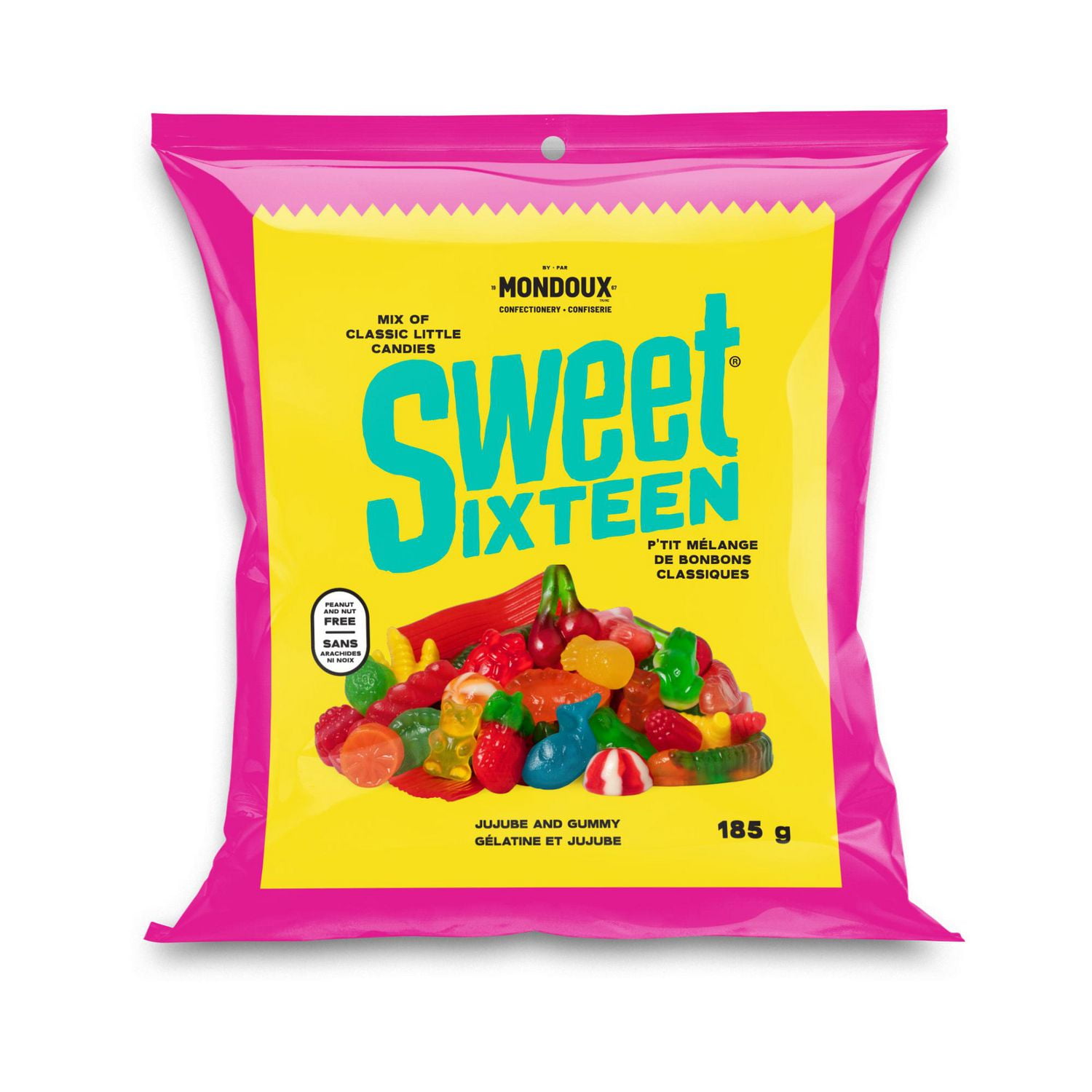 Sweet Sixteen Gummy, bag of 185g, Sweet Sixteen Gummy Candy - 185g format