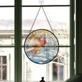 thumbnail image 3 of Cardinal Christmas Suncatchers 2025, Orange Cardinal Stained Glass Window Hangings, Orange Cardinal Decor, Orange Cardinal Trees Decor Indoor Orange-176HD280, Cardinal Stained Glass Art, 3 of 5