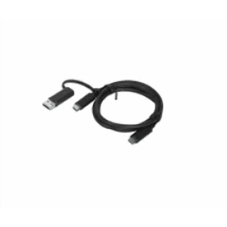 Lenovo - Cable - Type-c (m) To Type-c (m) - 20 V - 5 A - 3.3 Ft - Black - For Ideapad Slim 7 Pro 16 Thinkcentre M70a Gen 2 Thinkcentre Neo 50 V50t Gen 2-13