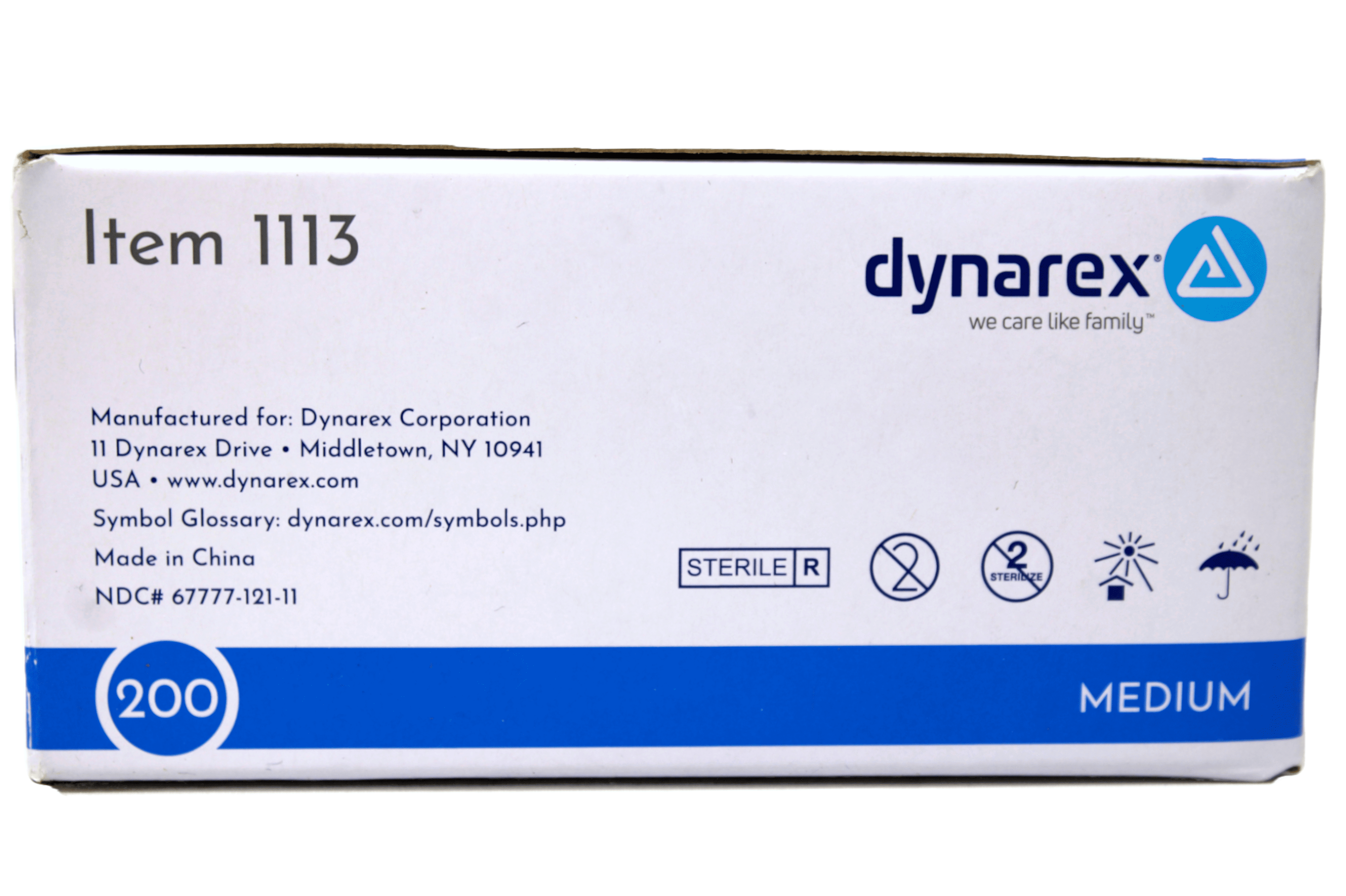 5 Pack Dynarex Alcohol Prep Pads Medium #1113 200 Latex Free Sterile Pads Each